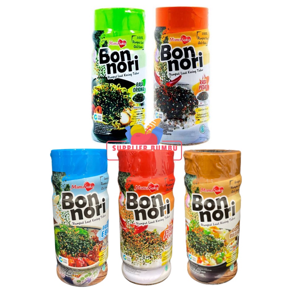 

Kirim Langsung MamaSuka Bon Nori Rumput Laut Kering Tabur Bubuk Original Spicy 3g Z94