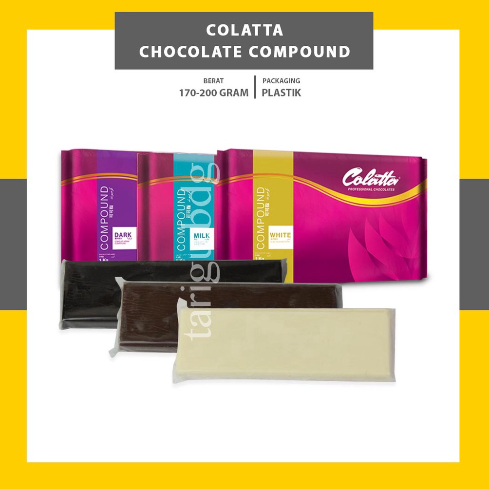 

Diskon COLATTA DARK CHOCOLATE COMPOUND COLLATA DARK COKLAT BATANG COKLAT BLOK COKLAT PUTIH DARK CHOCO M44