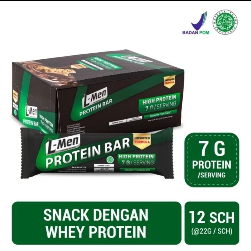 

L-MEN PROTEIN BAR L MEN CRUNCHY CHOCO & STRONGBERRY 25GR