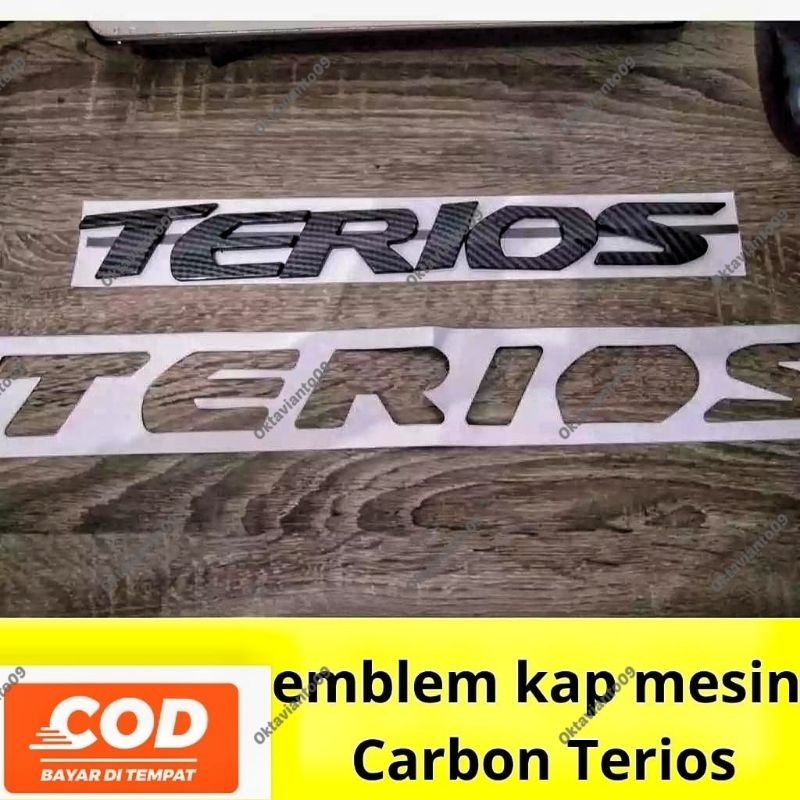 emblem kap mesin Carbon avanza xenia veloz calya sigra rush terios