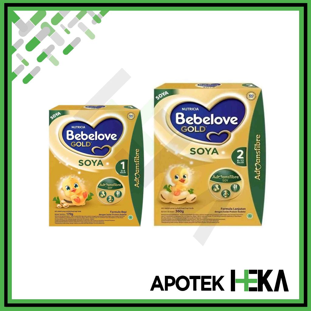 

Bebelove Gold Soya 170 g / 360 g - Susu Formula Protein Kedelai [BOGOR]