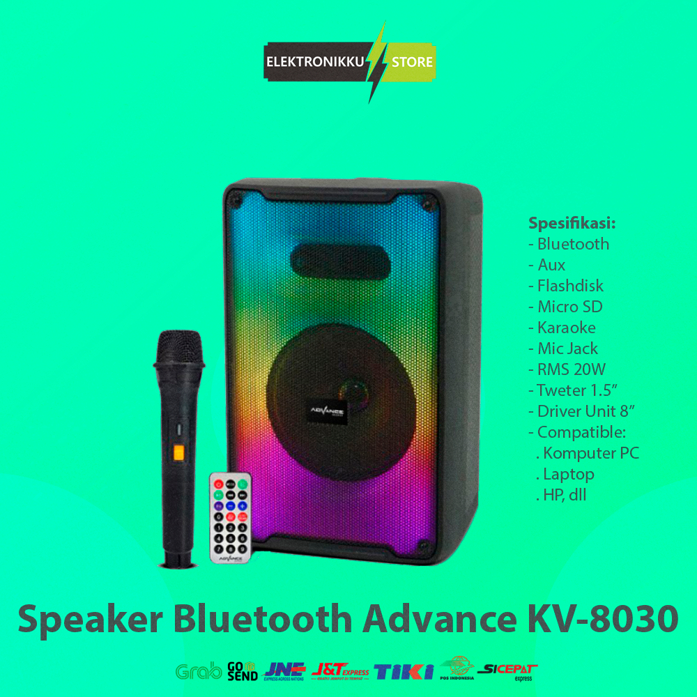 Speaker Advance KV-8030 Bluetooth Komputer PC Laptop HP Karaoke TV