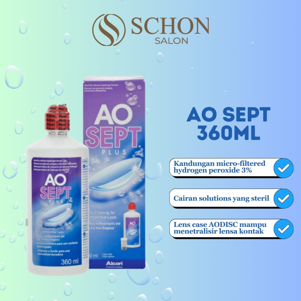 AOSEPT Plus 360ml Multi Purpose Solution Air Softlens Cairan Pembersih Soflens