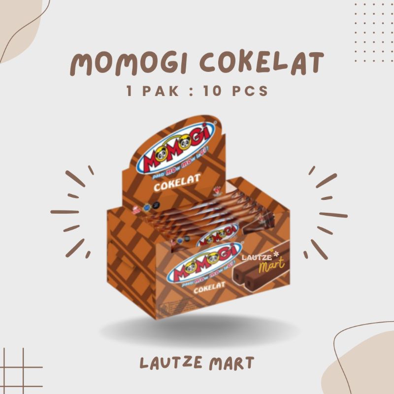 

[1 BOX] Momogi Coklat Isi 10 Pcs @12gr