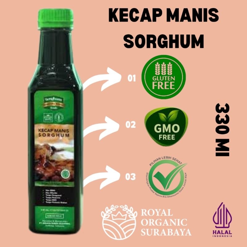 

Kecap Manis Sorghum 330ml SorghumFoods