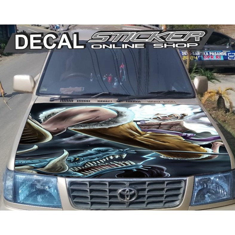 STIKER KAP DEPAN MOBIL KIJANG DECAL PRINT VARIASI CUSTOM GAMBAR