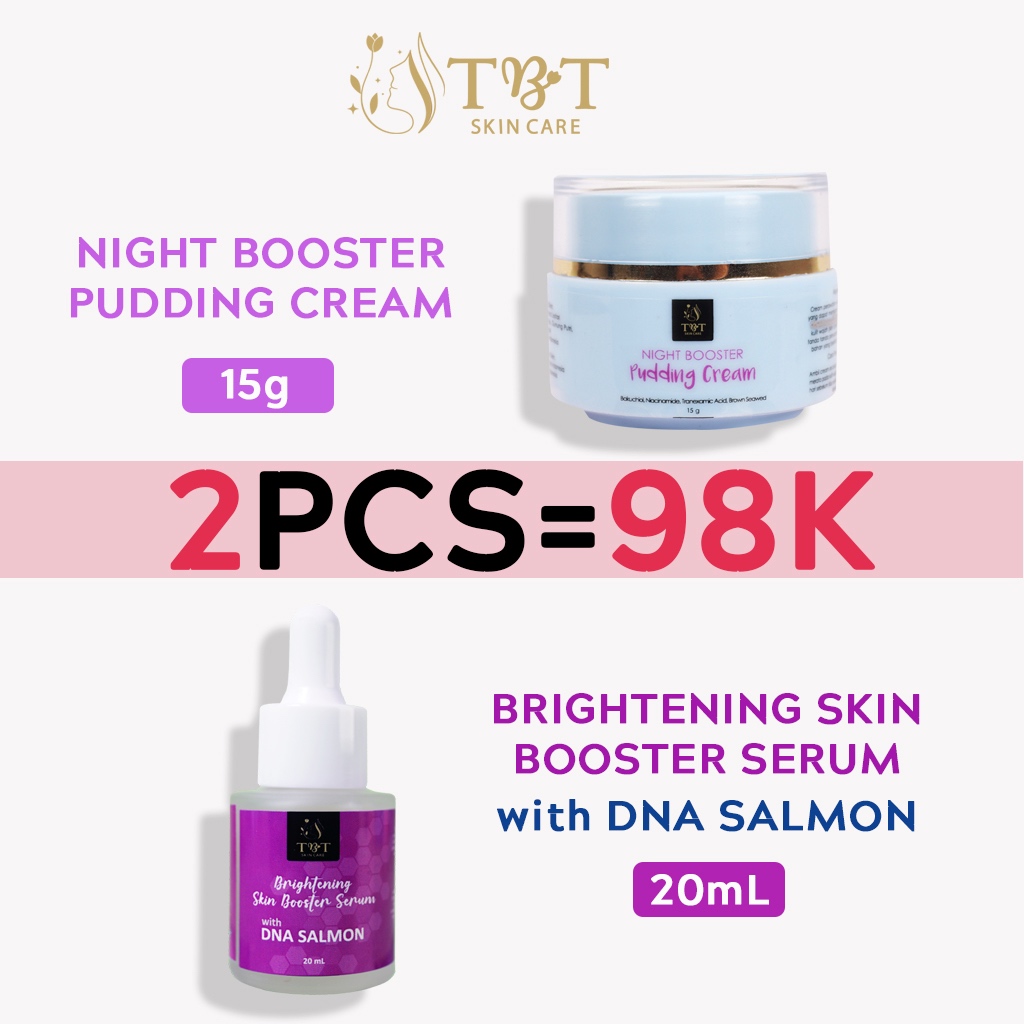 Spesial Bundle TBT SKIN CARE 2in1 Paket Fast Glowing 2pcs - Mencerahkan Melembabkan Kulit Wajah