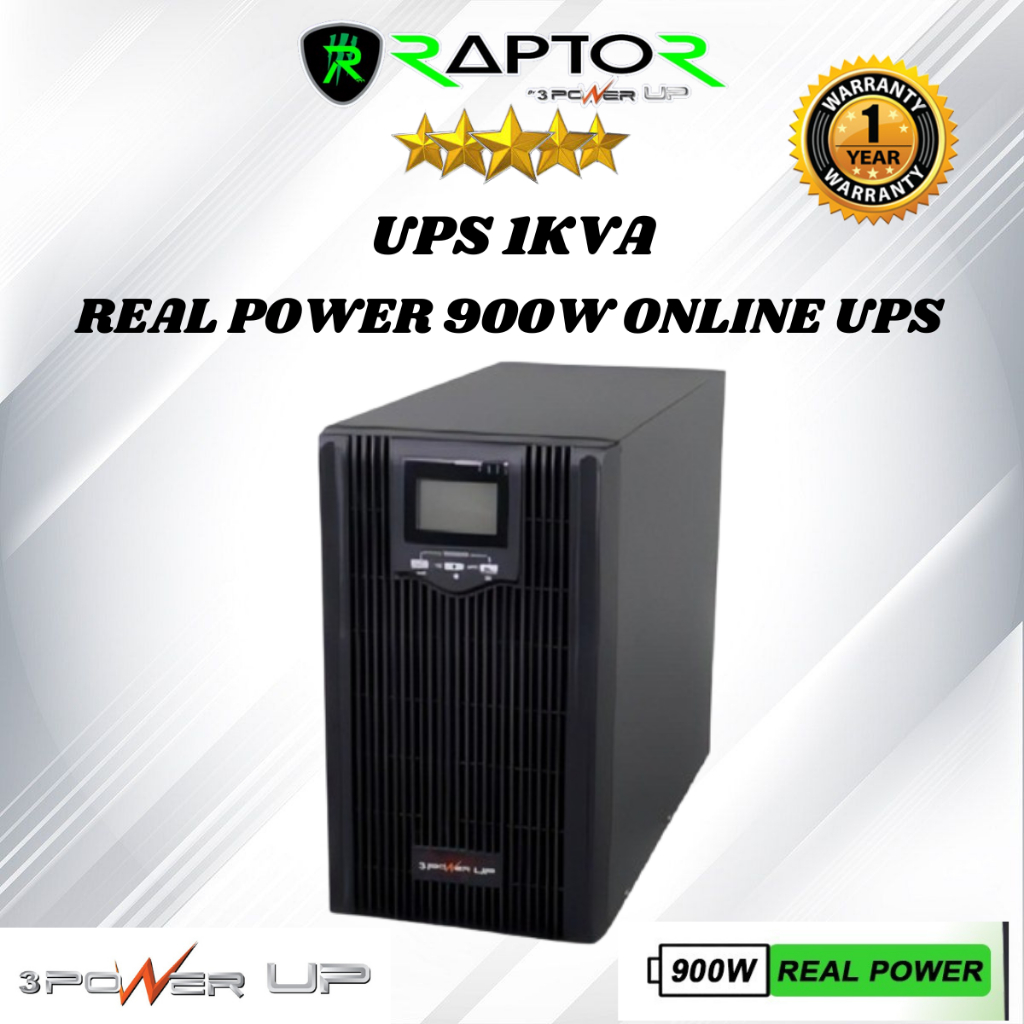 Online UPS 3POWER UP 1kVA / 1kVA 900watt 900 watt 1000