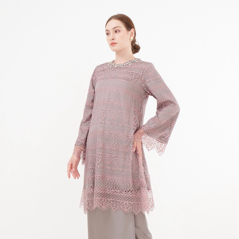 ABE Zulaika Brokat Payet Set Baju Kurung Modern