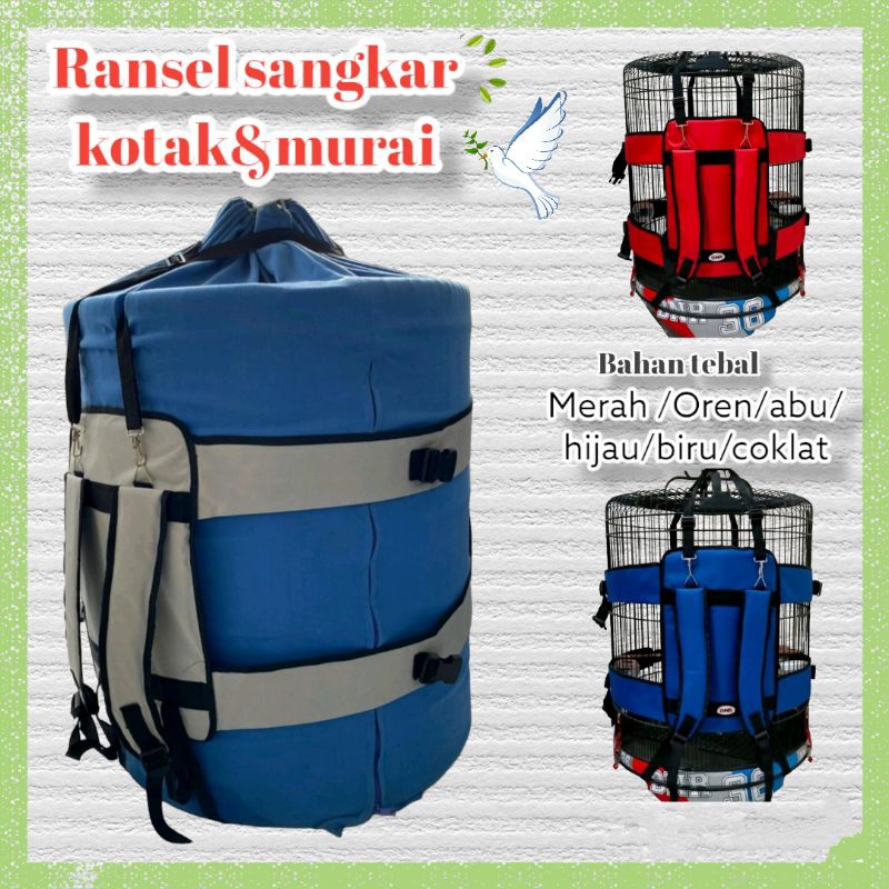 Tas ransel sangkar murai sayap LEBAR DNR sangkar burung murai dan kotak
