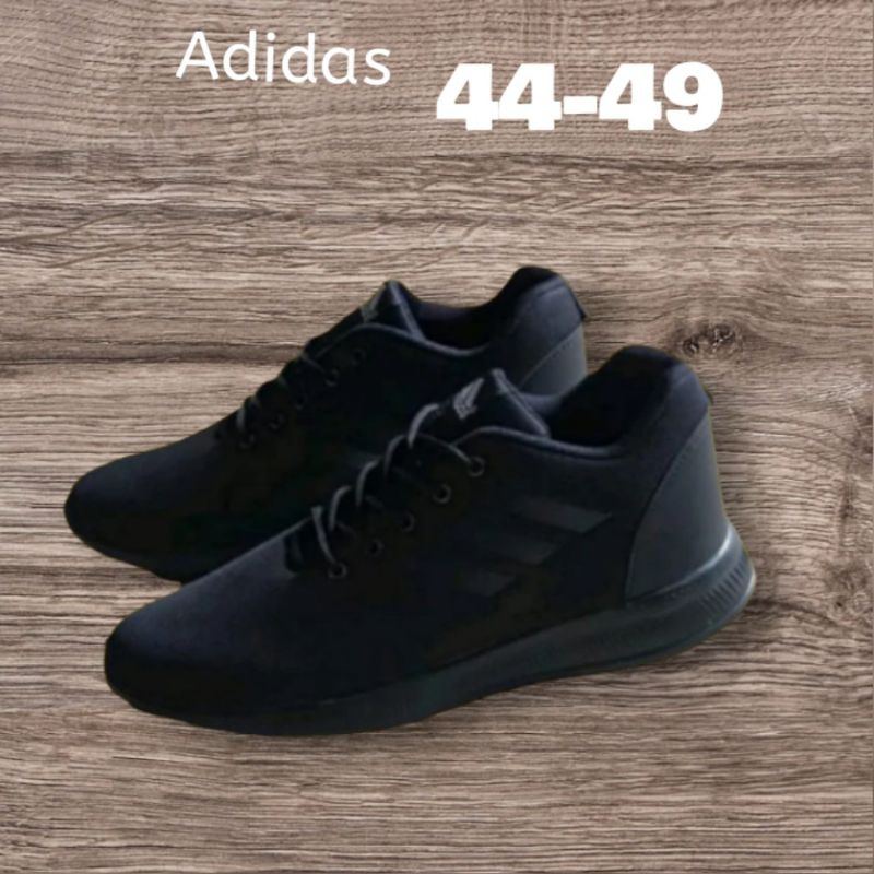 Sepatu Sneakers Pria Jumbo Size 44 - 49 Big Size Pria Hitam