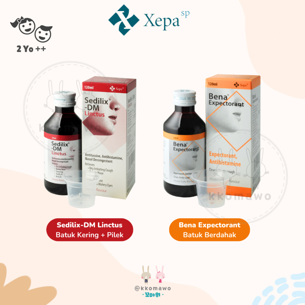 Bena Expectorant-Batuk Berdahak / Sedilix DM Linctus - Batuk Kering