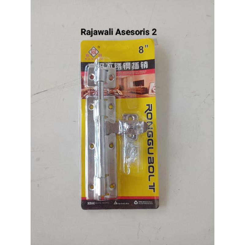 Grendel Gudang Selot Slot Overpal 8 Inch Stainless Steel