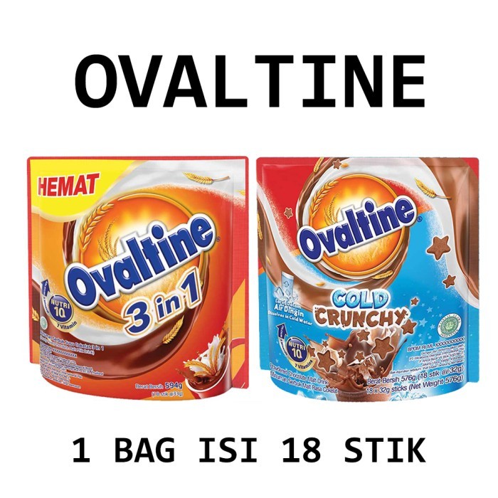 

OVALTINE 3IN1 900 GR SUSU BUBUK/ OVALTINE CLASSIC COKLAT 900 GR