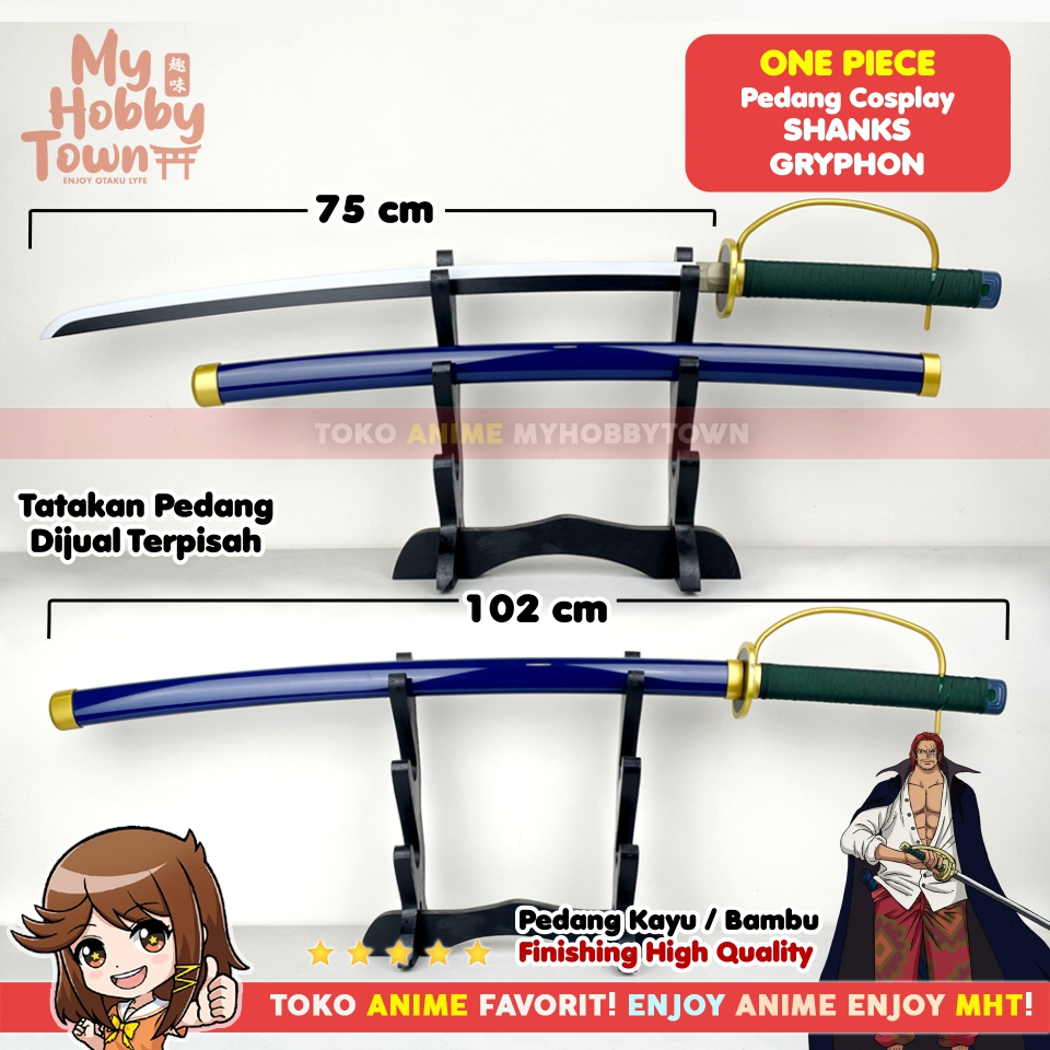 Replika Pedang Bambu One Piece Shanks Gryphon Anime Cosplay