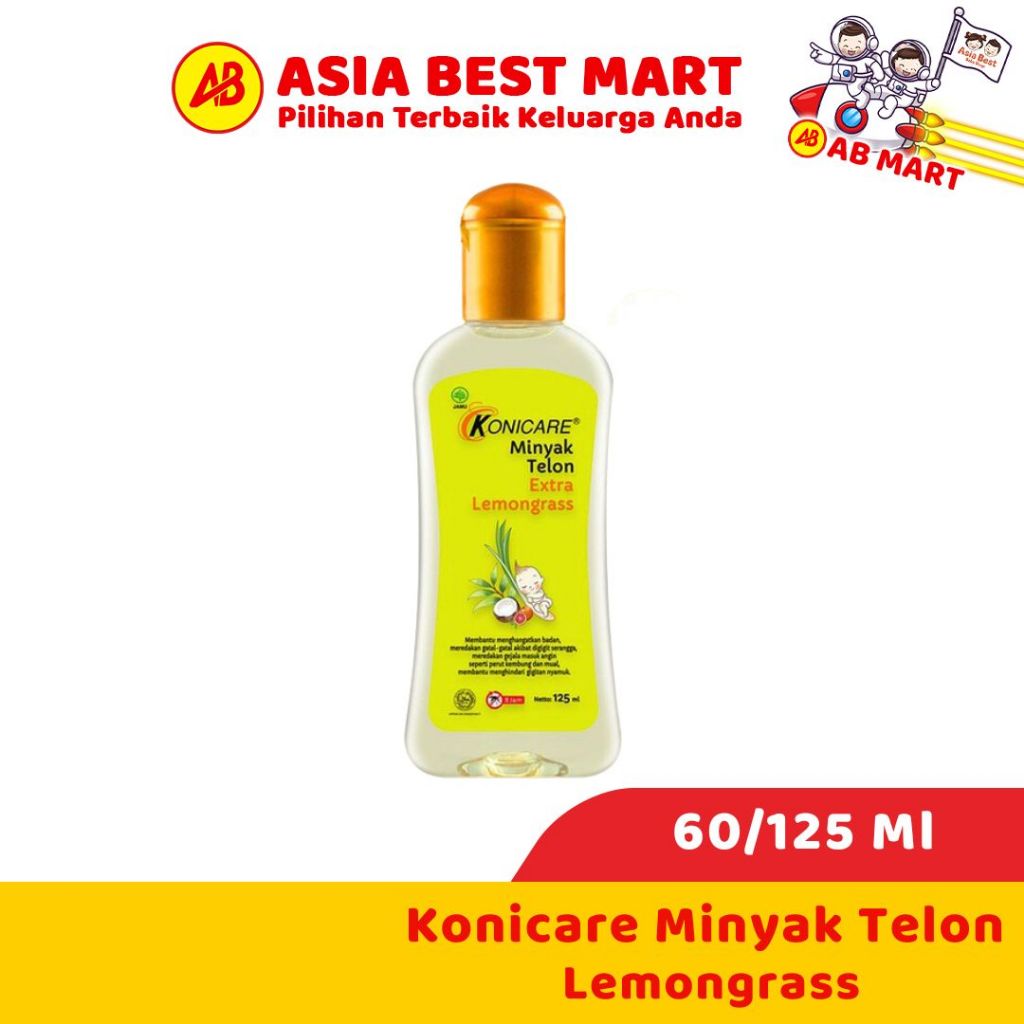 Konicare Minyak Telon Extra Lemongrass 60ml 125 Ml Baby Oil Telon Anak Bayi - ASIA BEST