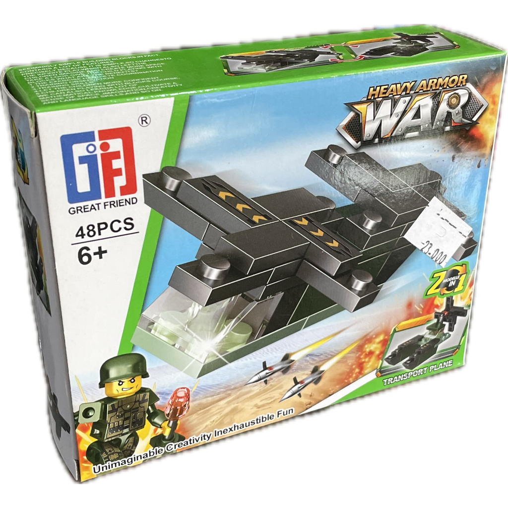 LEGO KARAKTER ARMY CAR | MAINAN LEGO KARAKTER MOBIL TENTARA