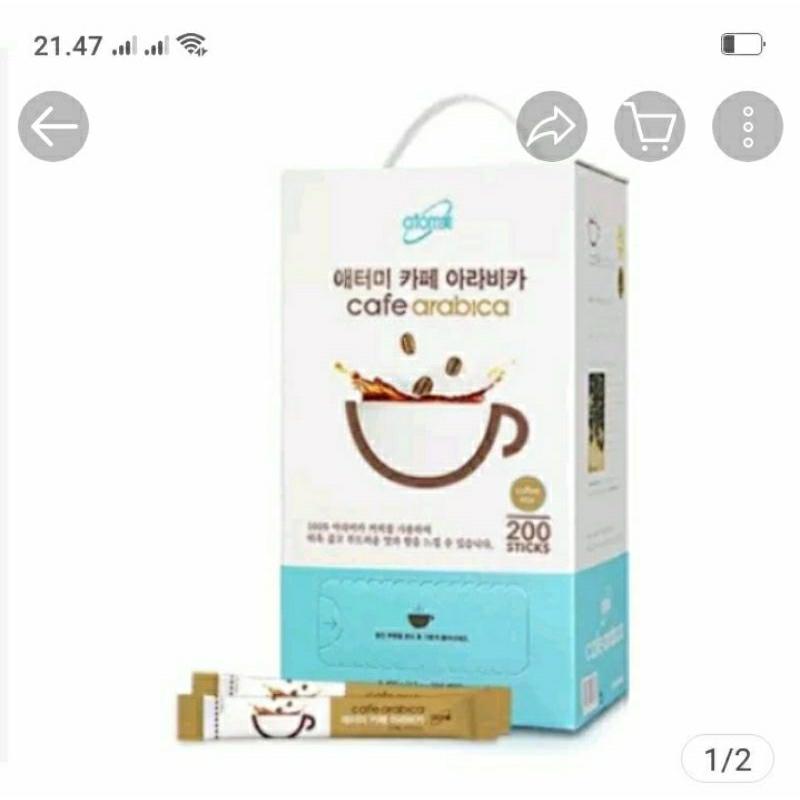 

Kopi arabica box (isi 200 sakset)