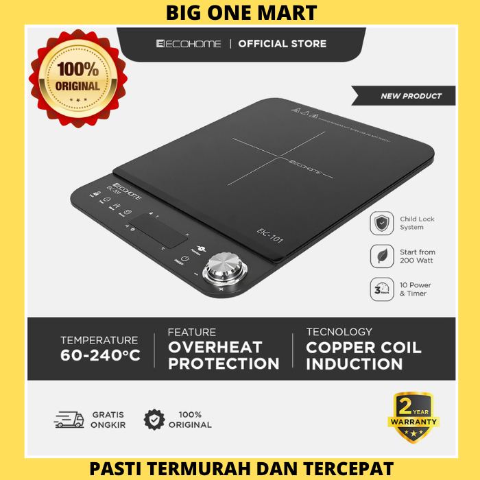 Ecohome Induction Cooker EIC-101 Smart Kompor induksi Listrik