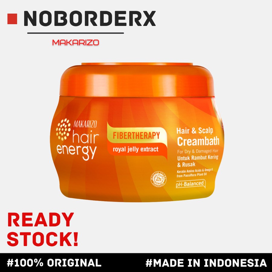 Makarizo Hair Energy Fibertherapy Hair & Scalp Creambath Royal Jelly