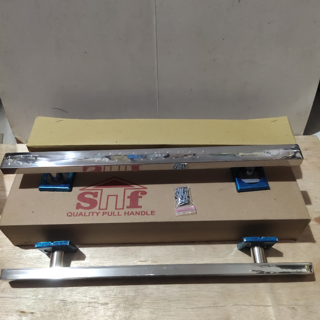 Handle pintu Rumah/Tarikan kotak/Tarikan pintu kotak panjang 45cm GF/Tarikan pintu silver