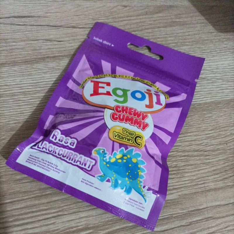 

EGOJI Chewy Gummy Rasa Blackcurrant per/sachet