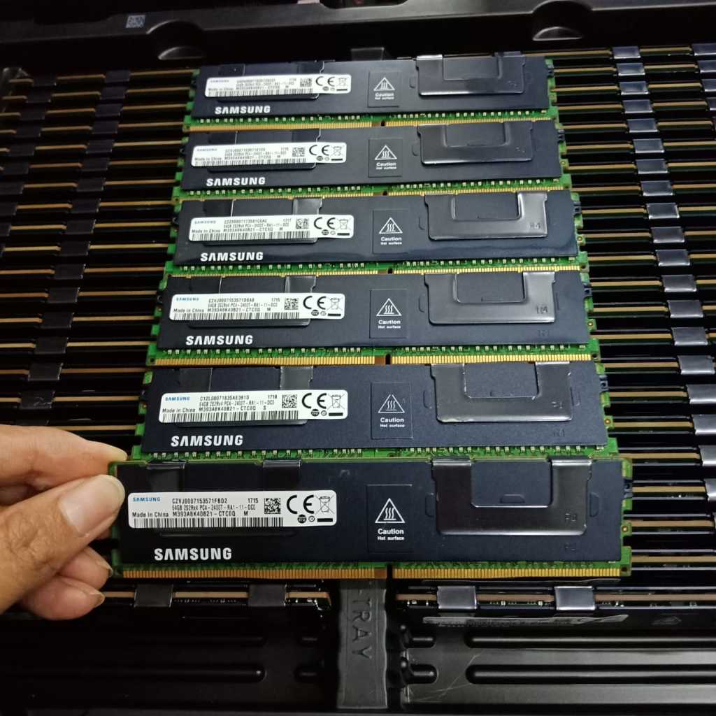 Memory ram server 64Gb DDR4 Pc4-2400t/speed-19200 Ecc Register samsung bergaransi