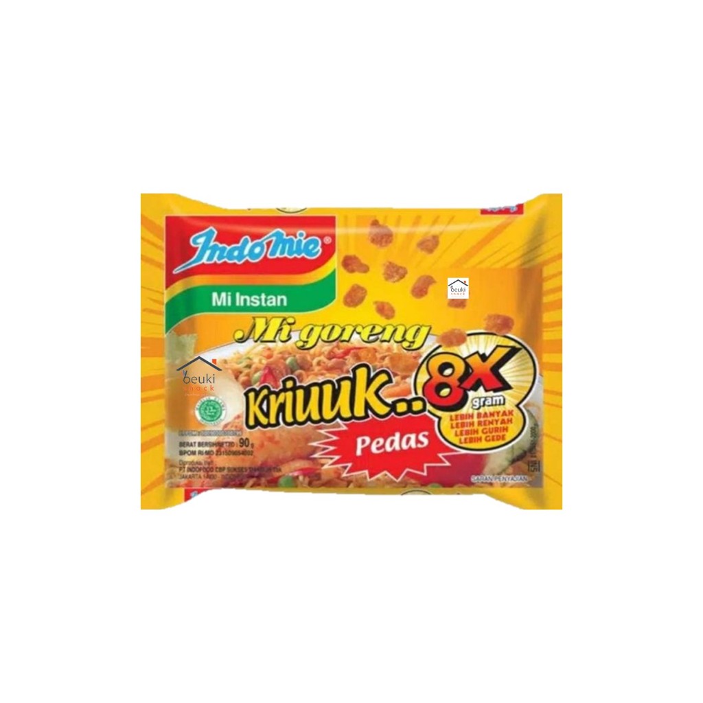 

Indomie Goreng Kriuk Pedas 8x Dengan Kremesan Kriuuk