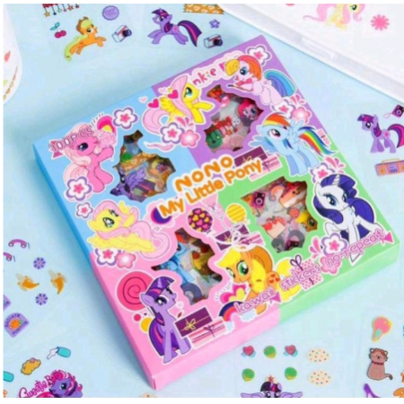 

100 LEMBAR PCS Stiker Scrapbook Little Pony Kuda Poni Box Besar Mainan Kado Hadiah Anak