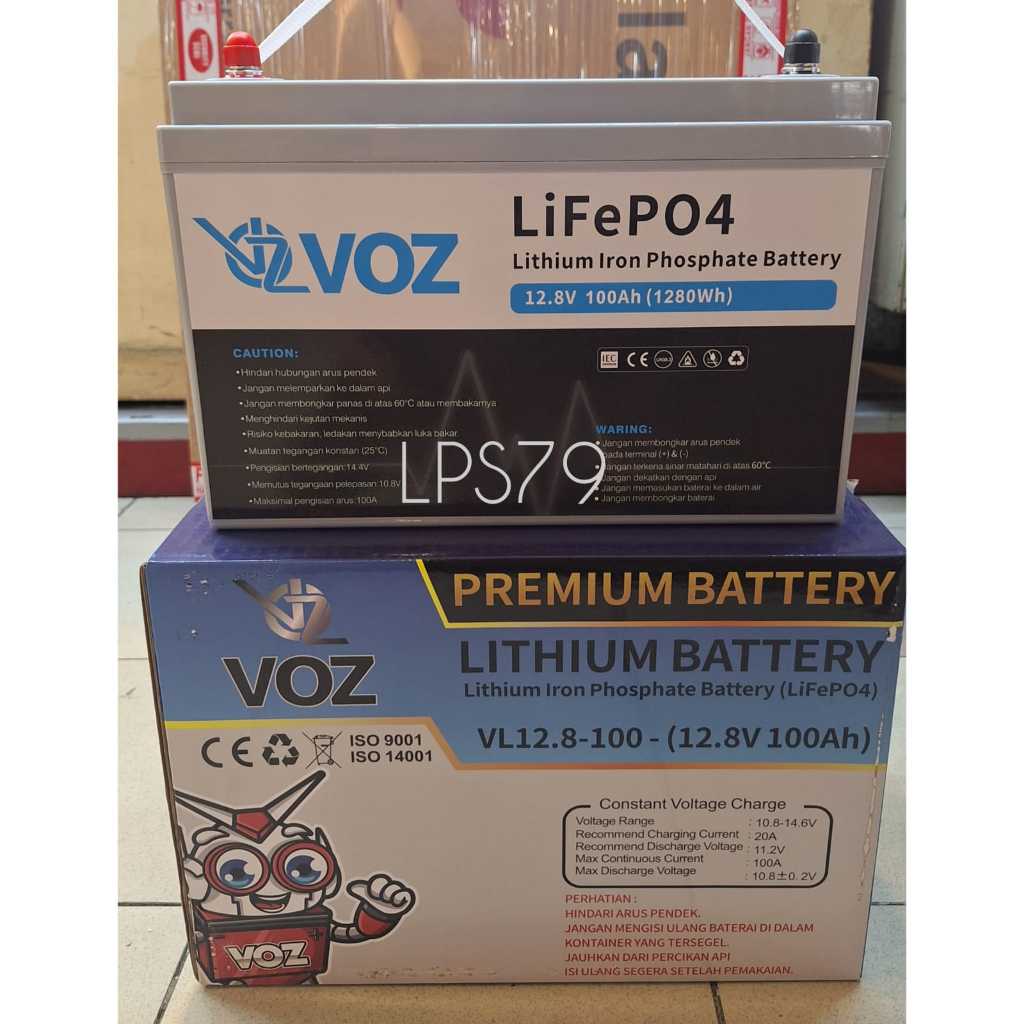 Aki Lithium VOZ Battery Lithium LiFePO4 12.8V 100AH 12,8v 100ah voz