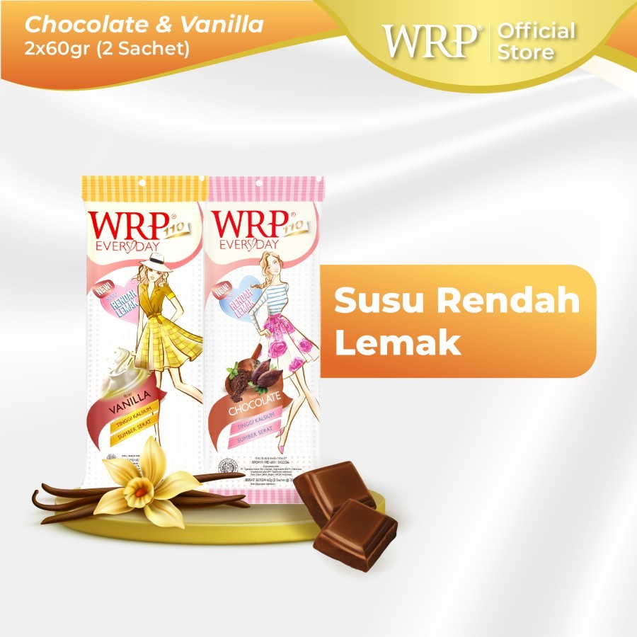 

WRP Low Fat Milk Chocolate & Vanilla 60g (Bundle 2) -Susu Rendah Lemak