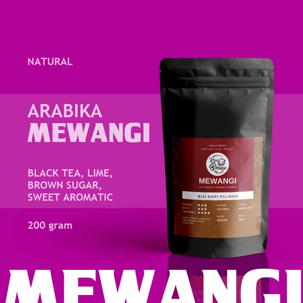 

Kopi Arabika MEWANGI Natural Single Origin Black Tea Cold Brew 200gr