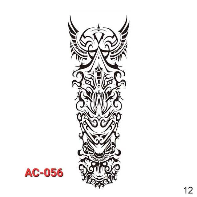 Tato Temporer Tattoo Tatto Temporary Full Lengan Tangan Besar Tahan Air Sementara Anti Air Seri AC-0