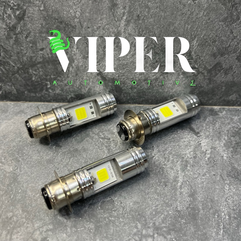 Bohlam LED H6 2 Mata AC DC Lampu Depan Led Cob 2 Mata Bola Lampu Depan H6 Grand Bebek Sepeda Motor U