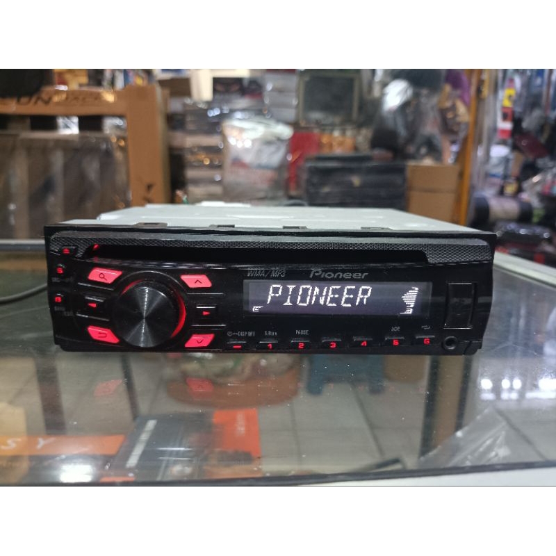 Headunit singledin Pioneer CD MP3 USB Aux radio am FM audio mobil