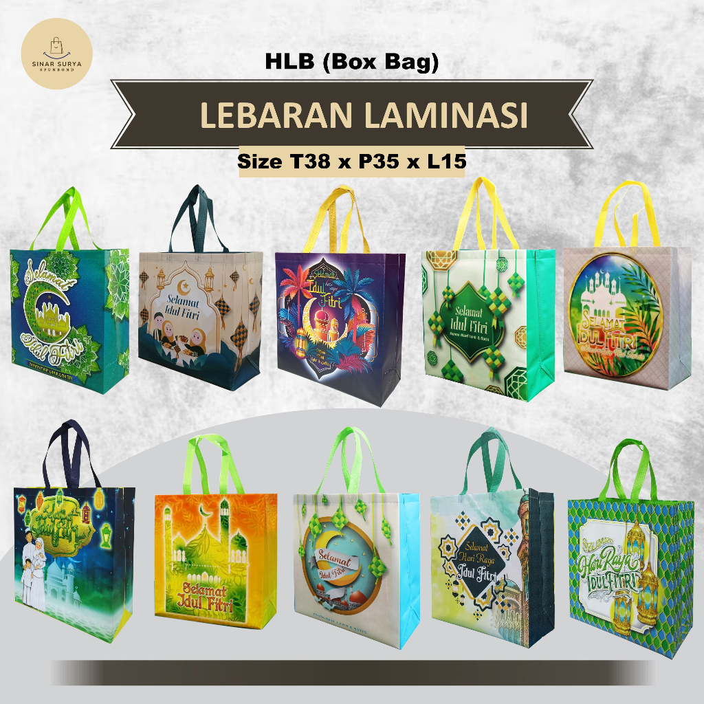 

Goodie Bag Lebaran Laminasi Jumbo |Tas Hampers Idul Fitri Tas Hantaran Lebaran Jumbo | Tas Parcel Lebaran 38X35X15