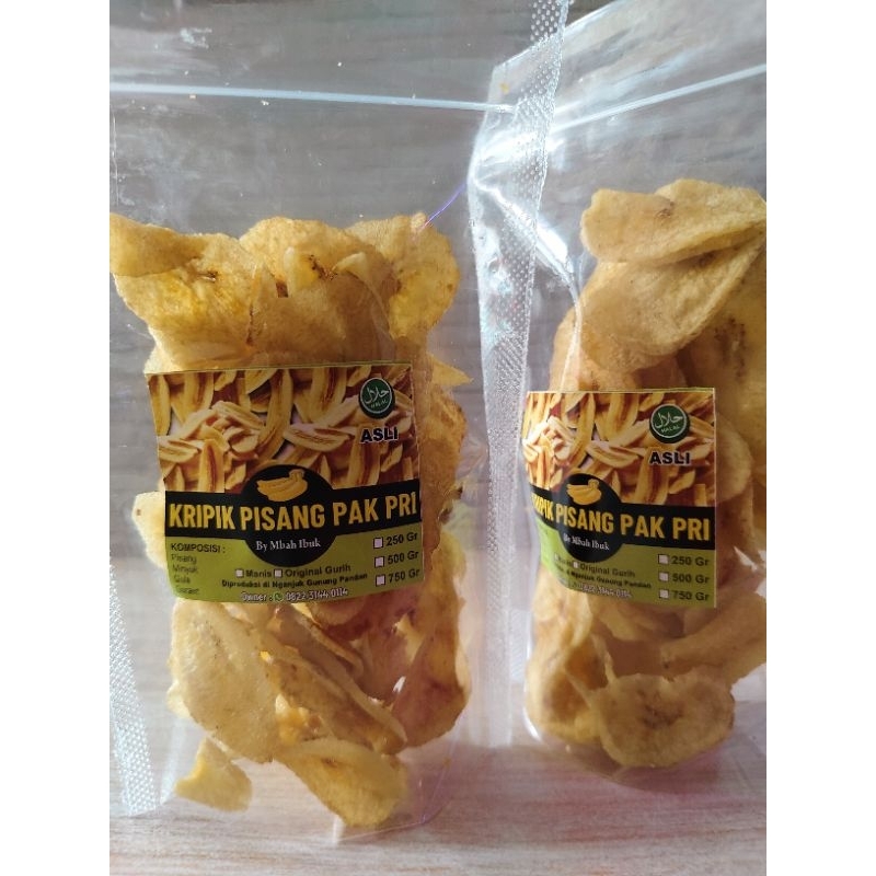 

keripik pisang kepok premium