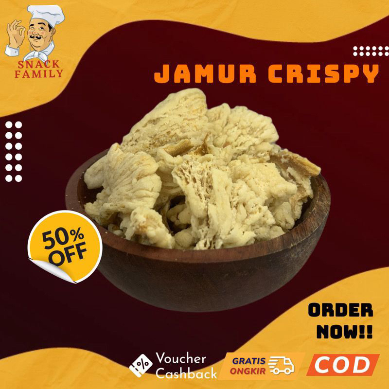 

JAMUR CRISPY | JAMUR TIRAM CRISPY KEMASAN POUCH