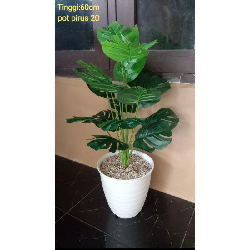Bunga Plastik Tanaman Monstera