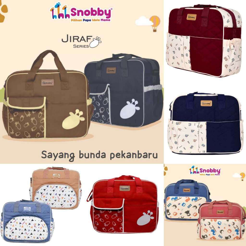 Snobby Tas Bayi BESAR, TAS MEDIAUM, TAS KECIL Motif Cria Series SBT 7776 SBT79 SBT7571 SBT7371 SBT74