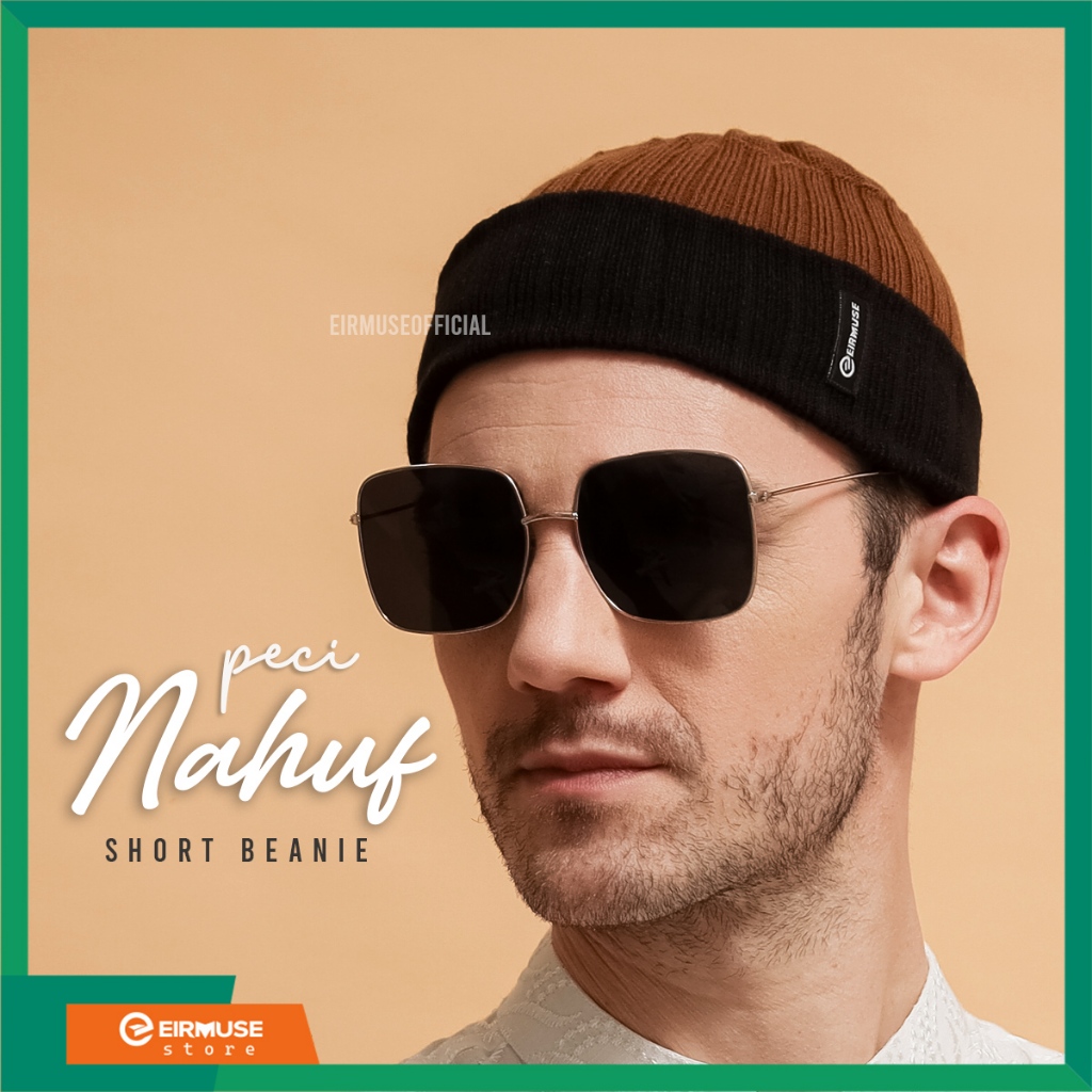 Nahuf  by Eirmuse short beanie keren bisa untuk peci sholat