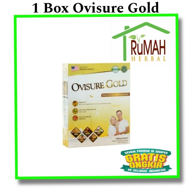 

1 Box Ovisure Gold+ Milk 12 Sachet - Ovisure Gold Susu Tulang Sendi