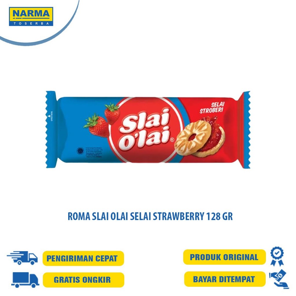 

ROMA SLAI OLAI SLAI BISKUIT SELAI BLUEBERRY/NANAS/STRAWBERRY/192GR/SLAI OLAI