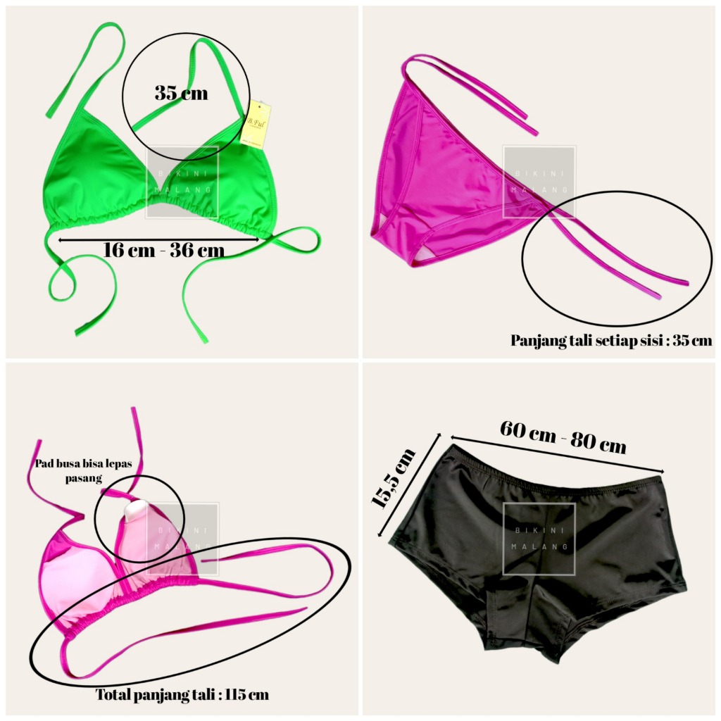 TERBARU BIKINI BF005 TALI SAMPING WARNA MERAH CABE SEKSI