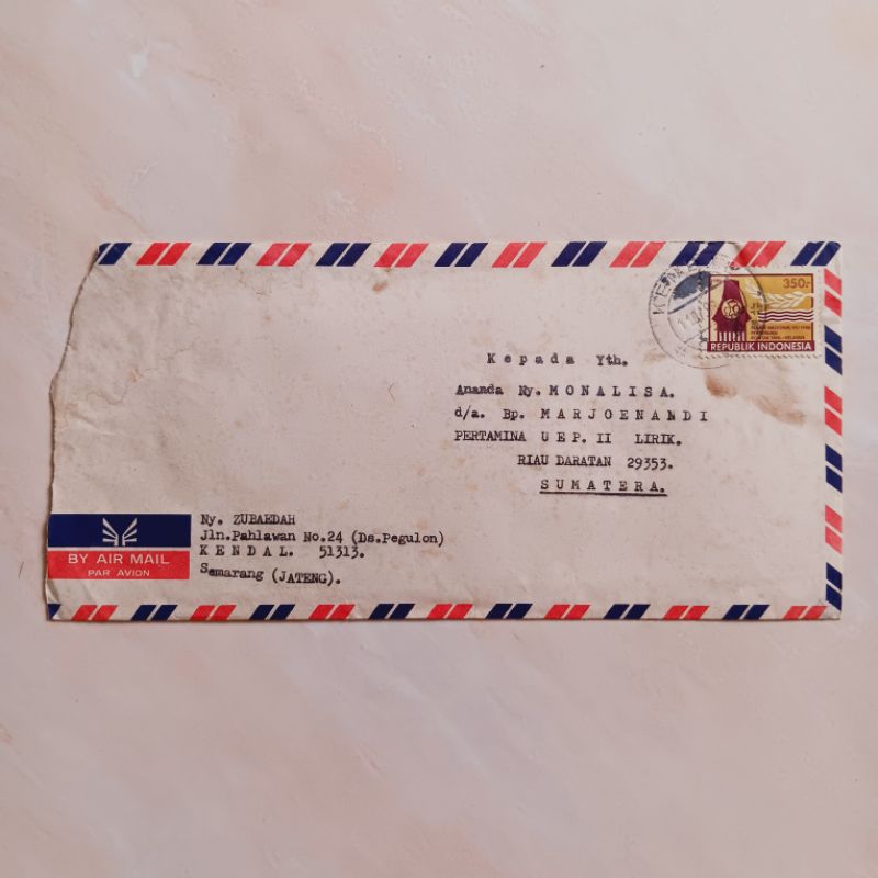 

Surat Menyurat Tahun 1988 Dari Kendal ke Riau Daratan