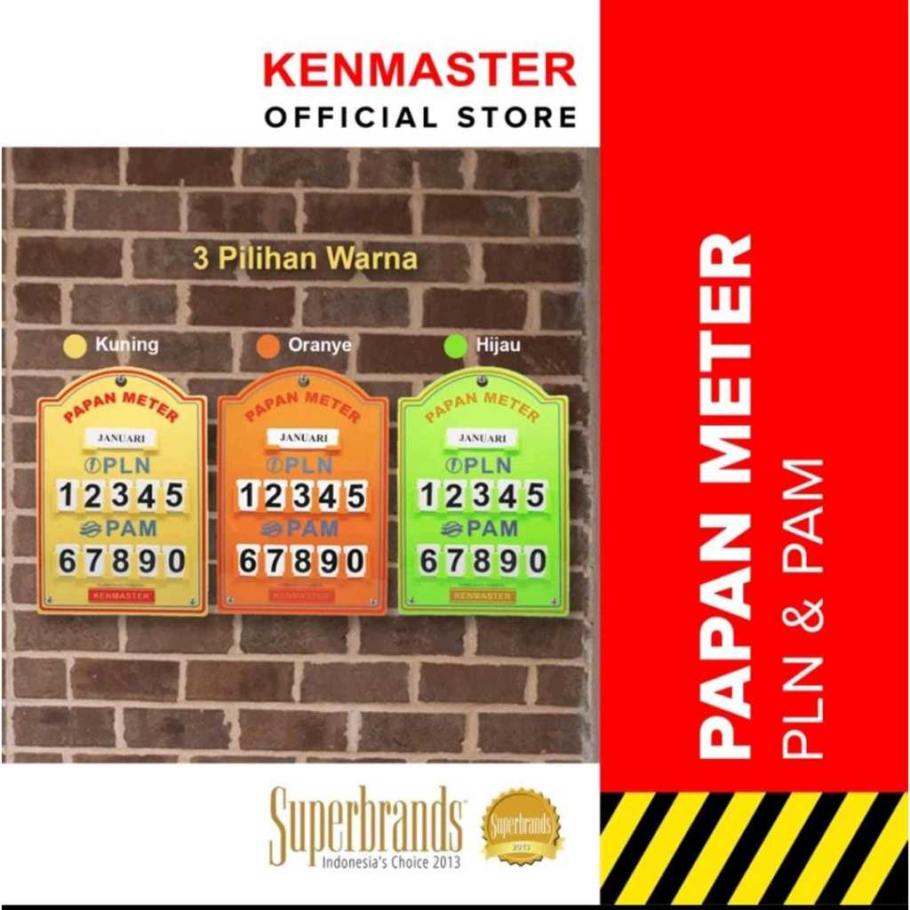 PAPAN METERAN PLN KENMASTER//PAPAN METERAN PLN PAM METER//KENMASTER
