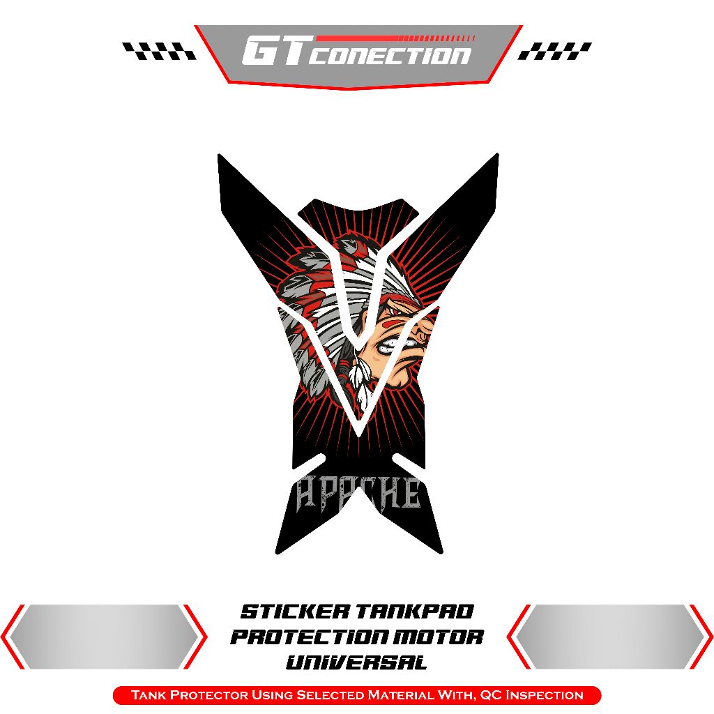 GTC 3 tankpad ninja Vixion Byson R15 CB150R Verza Megapro RX-King tengpet tengped stiker timbul resi