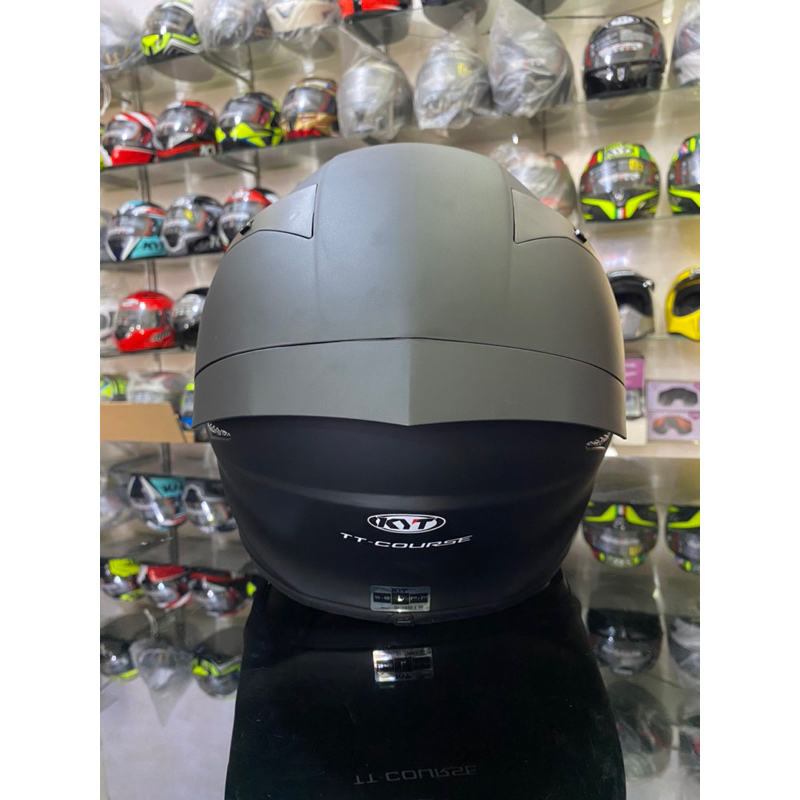 HELM KYT TT COURSE BLACK DOFF FULL FACE KYT TT-COURSE