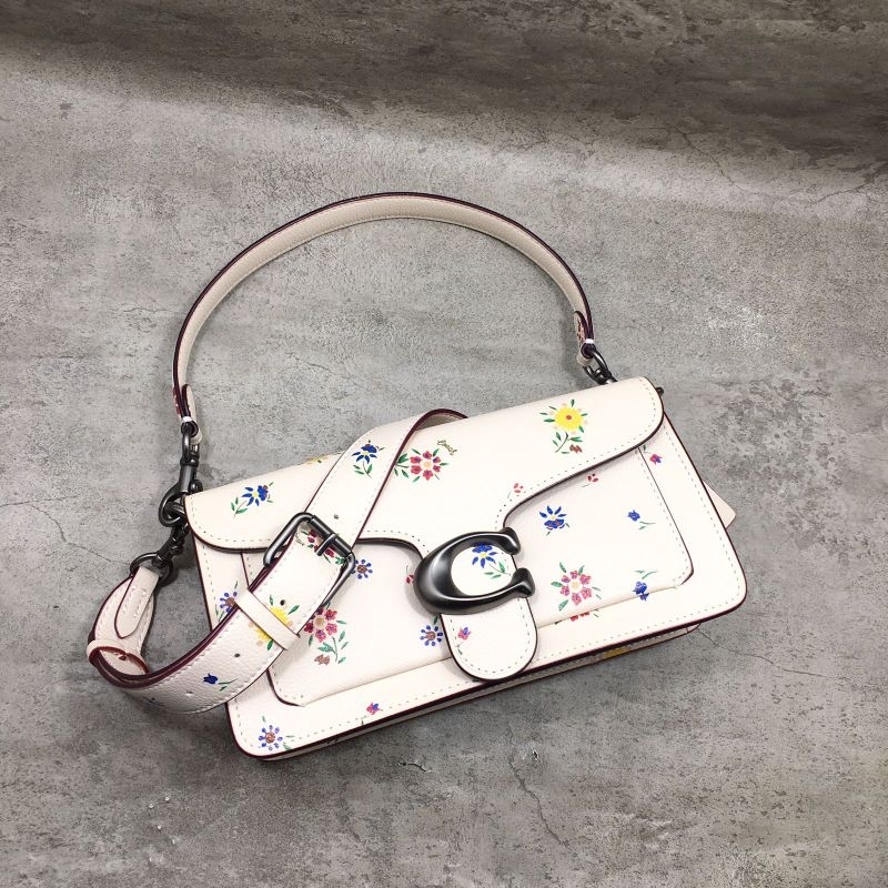 Coach Tabby Floral-Print Leather Shoulder Bag