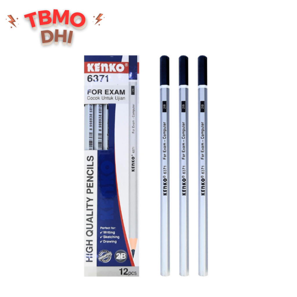 

TBMO PENSIL KAYU 2B UJIAN KENKO 6371 / Pencil Kenko 2B / Pensil 2B